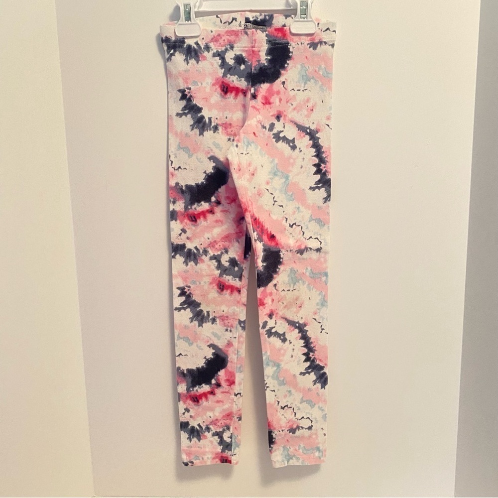 Old Navy Girl's Built_In Tough Tie Dye Leggings Pink/ Blue Size M (8)